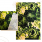 Preview: Bio Viskosejersey mit Überbreite (Stoffbreite ca. 170 cm): Eigenproduktion Frozen Flowers von Graustufen-Stoffe